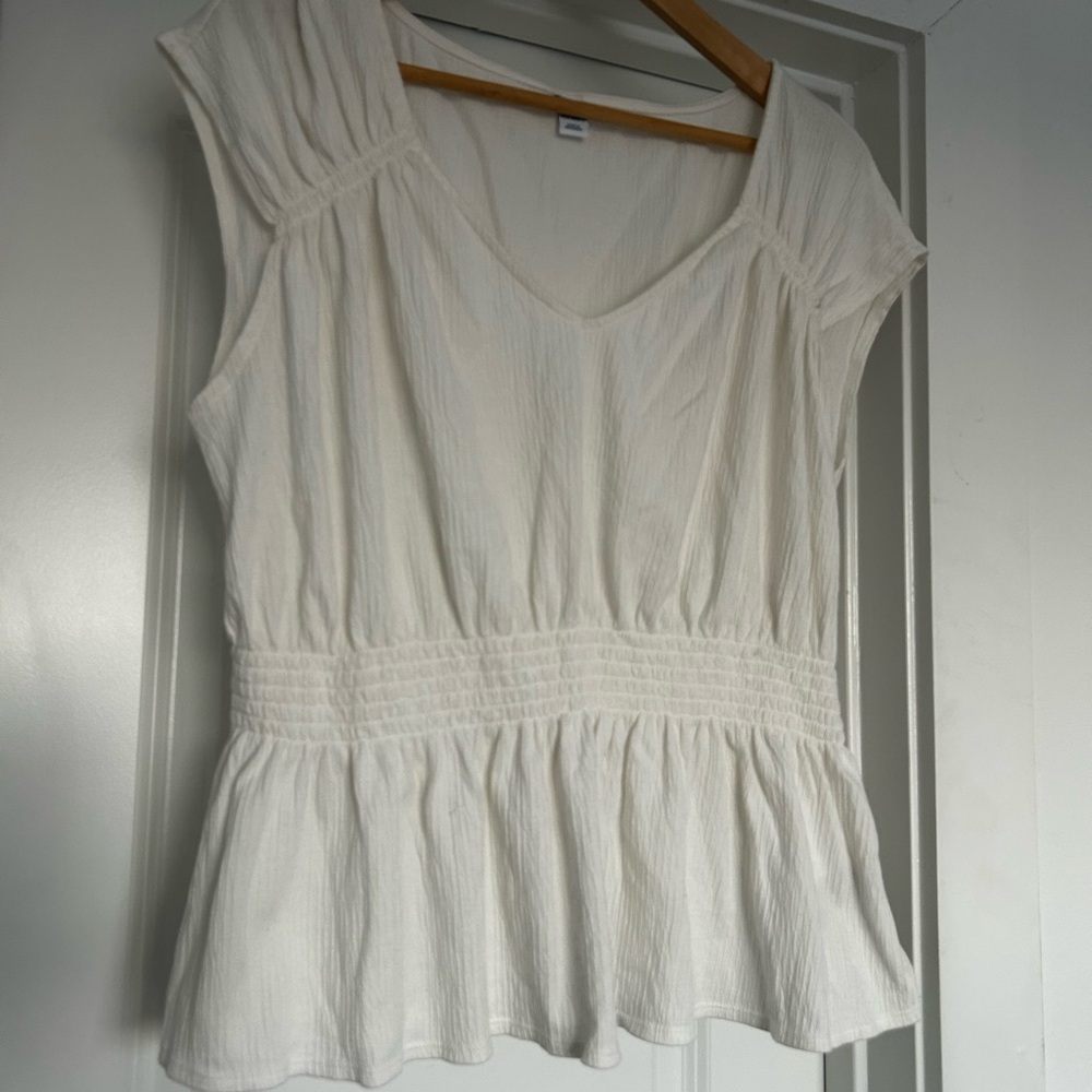 White Sleeveless Top